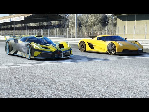 Bugatti Bolide vs Koenigsegg Jesko Absolut at Monza Full Course
