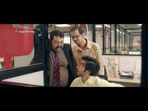 Karan mehta Angel Broking Ad in 3rd part blue shirt