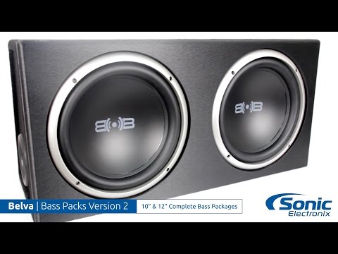 Belva BPKG112v2 12" Subwoofer and Amp Package with Box and Wiring Kit-video