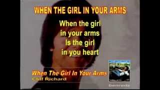 Cliff Richard&#39;s When The Girl In Your Arms - Mars1721 Cover