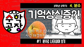 초등수학 3학년 2학기 4단원_분수_① 분수로 나타내어 보기