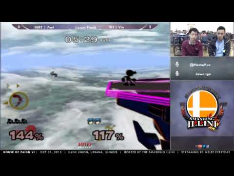 House of Paign VI [10/31/15] - Losers Finals: VH | Vro (Marth) vs. 7ent (Falco, Game & Watch)