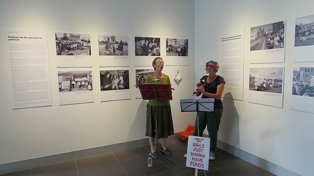 Song 2 - PJs singing at 1970s Protest Photos Exhibition 8 March 2023