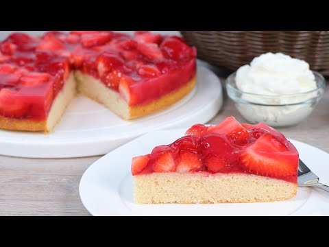 Simplest strawberry cake 🍓 like in the old days