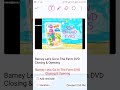 Barney Let S Go To The Farm DVD Closing Opening