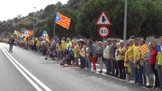 preview picture of video 'Via Catalana cap a la Independència a Tordera, Palafolls i Malgrat de Mar'