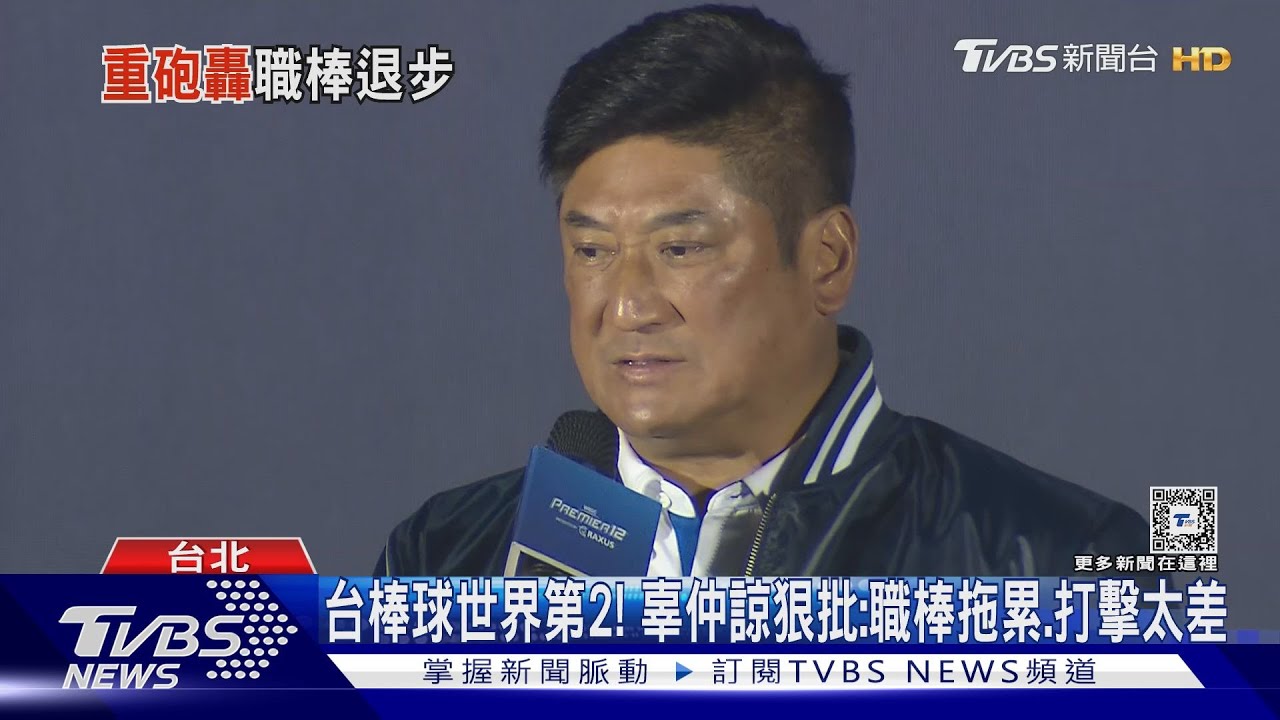 台棒球世界第2！辜仲諒狠批：職棒拖累、打擊太差