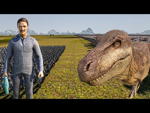 1000 NIKOLA TESLA vs 50.000 T-REX - Ultimate Epic Battle Simulator 2 UEBS 2