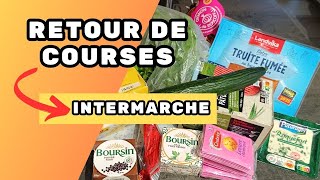 Retour de course + idée recette et menu intermarché #course #maman #budget