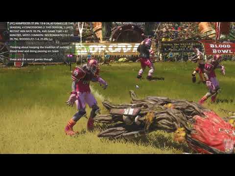 Blood Bowl 2 -CHRISTMAS ELVES! Game 4 - Wood Elves vs. Necromantic
