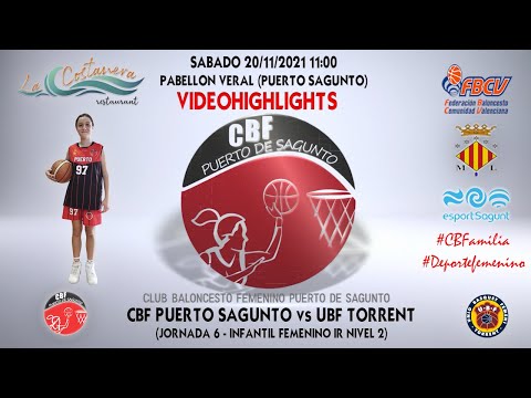 Videohighlights Infantil B La Costanera CBF Puerto Sagunto - UBF Torrent (J6 LIGA 21-22)