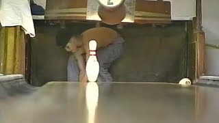 Manual pinsetters in 1995 at Fountain City Bowling Alley