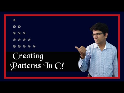 Printing stars programs in C | Display star pattern in c