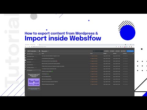 How to export from Wordpress to Webflow
