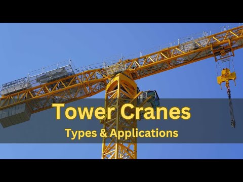Used tower crane inspection and stock-yard overview