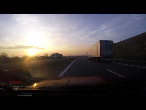 445 - Gliwice - Wrocław Road A4 Driving through