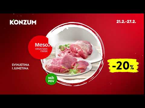 Konzum katalog Meso hrvatskih farmi 21.2.-27.2.