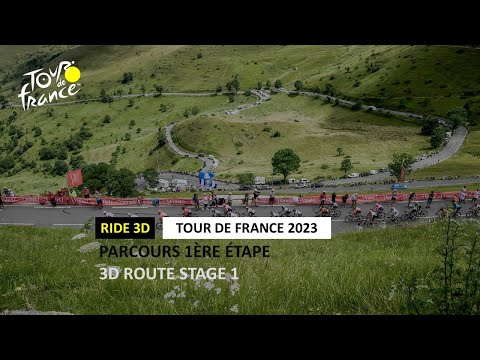 Tour de France 2023 - Grand Départ : Parcours 1ère étape / 3D route stage 1