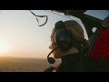 Flying Over The Desert At Sunrise