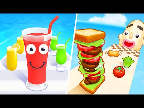 Sandwich Runner | Juice Run - All Level Gameplay Android,iOS - NEW APK PETA UPDATE