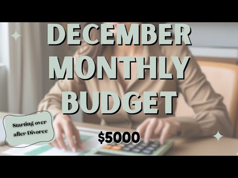 December 2025 Monthly Budget| Single Income Budget| Life after Divorce|$5000| Zero-Based Budget