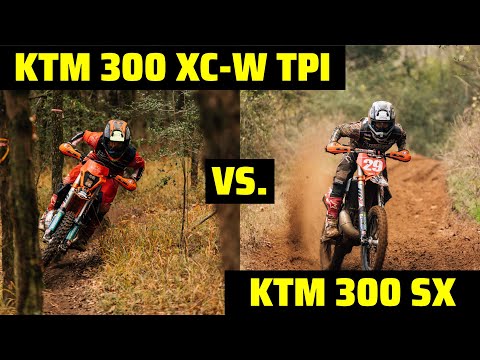 KTM 300 XC-W TPI vs. KTM 300 SX