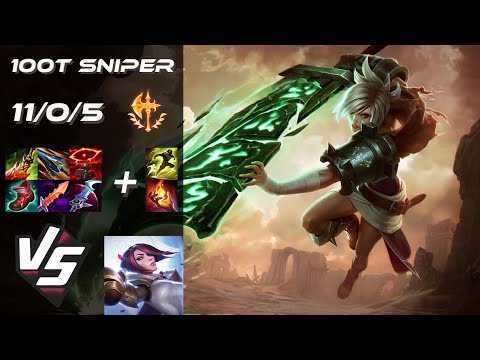 100 Thieves Sniper TOP Riven vs Fiora - NA Challenger Patch 26.3