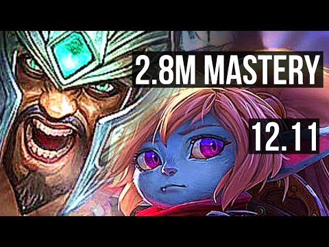 TRYNDA vs POPPY (TOP) | 2.8M mastery, 8 solo kills, 10/1/0, Legendary | NA Master | 12.11