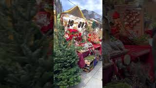 🇪🇸 European Christmas Market in Barcelona Spain #shorts