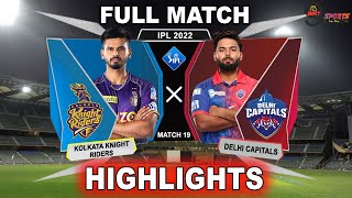 DC vs KKR 19TH MATCH HIGHLIGHTS 2022 | IPL 2022 DELHI vs KOLKATA 19TH MATCH HIGHLIGHTS #DCvKKR