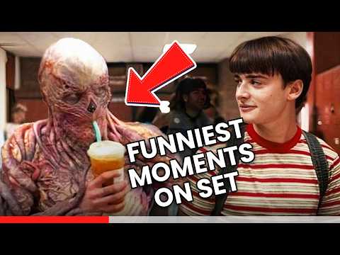 Funny Photos From the Set of Stranger Things