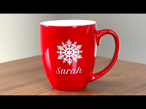 Personalized Christmas Coffee Mug (Snowflake)
