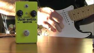 Video thumbnail for Wampler Pedals: Talent Booster. To amp's drive channel. by Brett Kingman
