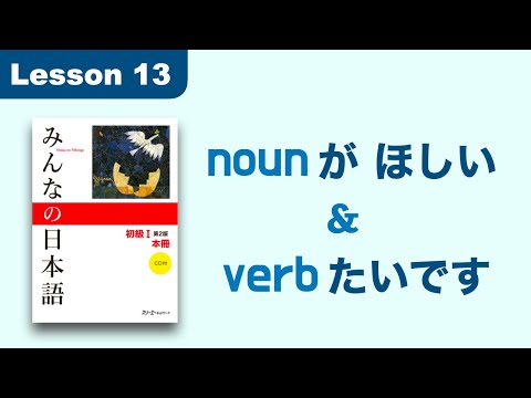 nonがほしい & verbたいです | Minna no Nihongo | Lesson 13