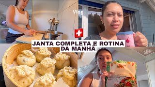 Noite especial preparei meu jantar e minha rotina da manhã 