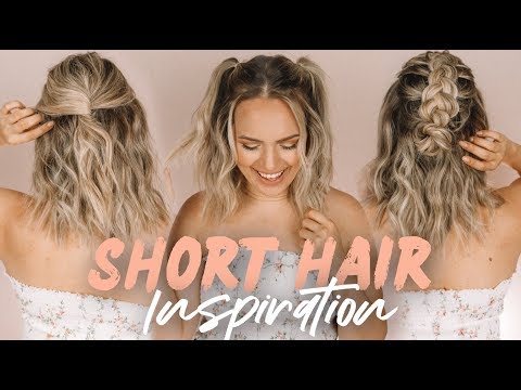 Easy Short Hairstyles and Beach Waves! - KayleyMelissa