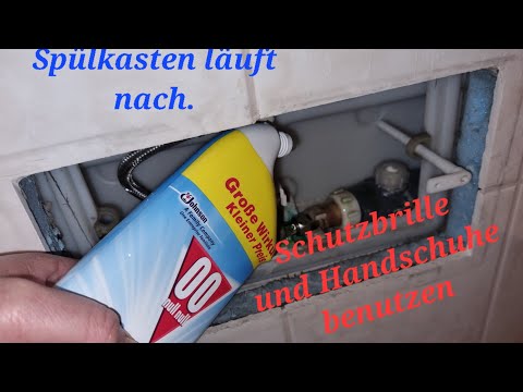 Toilet cistern is leaking. In short.