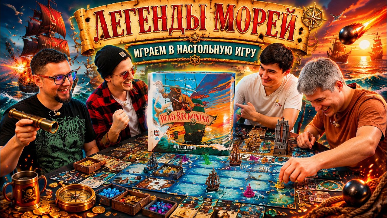 DEAD RECKONING. Легенды морей 🏴‍☠️ играем в настольную игру, отзывы об игре