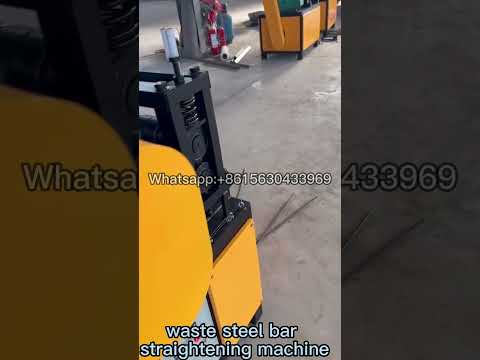 Good price waste steel bar straightening machine scrap steel wire machine tools equipment