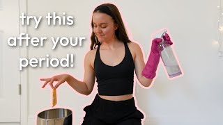 Cleaning Routine AFTER my Period - try this to start fresh! | cleaning motivation
