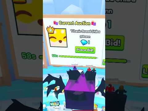 TITANIC For 1 GEM In AUCTION! In Pet Simulator 99! #robloxshorts #roblox #ps99