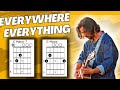 Everywhere Everything - Noah Kahan with Gracie Abrams Guitar Tutorial Easy