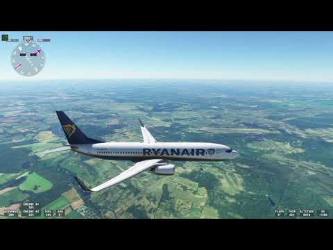 MSFS2020 | Desembarque no aeroporto de Szczecin-Goleniow | EVENTO VATSIM | FS2CRER SOP 2 |RYANAIR| PMDG 737-800