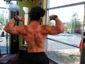 Natural Teen bodybuilder JJ back progress tri set ...