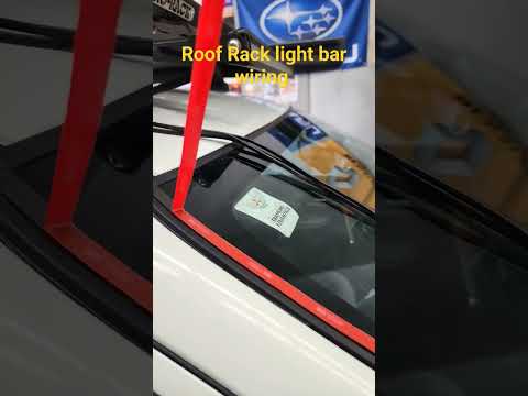 How to hide Roof Rack Light Bar Wiring