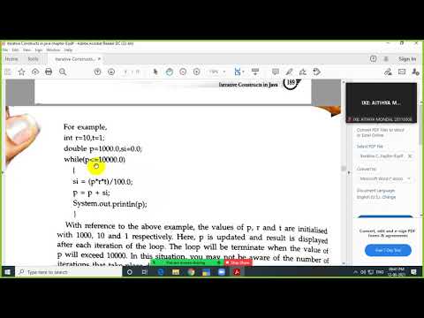 Chapter 8 Iterative Constructs In Java Part 2