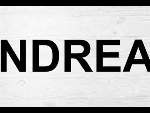 How To Pronounce Andreas