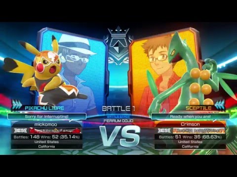 Pokken Tournament Sessions: Pikachu Libre (me) vs Secptile