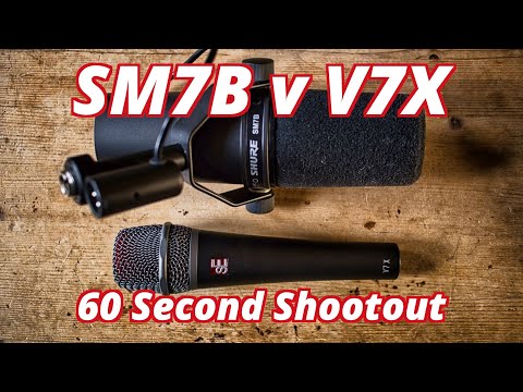 Shure SM7B v sE Electronics V7x: 60 Second Shootout