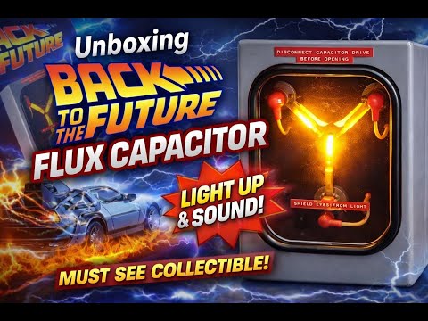 Back to the Future Flux Capacitor Unboxing! Light Up & Sound Demo Must See Collectible!
